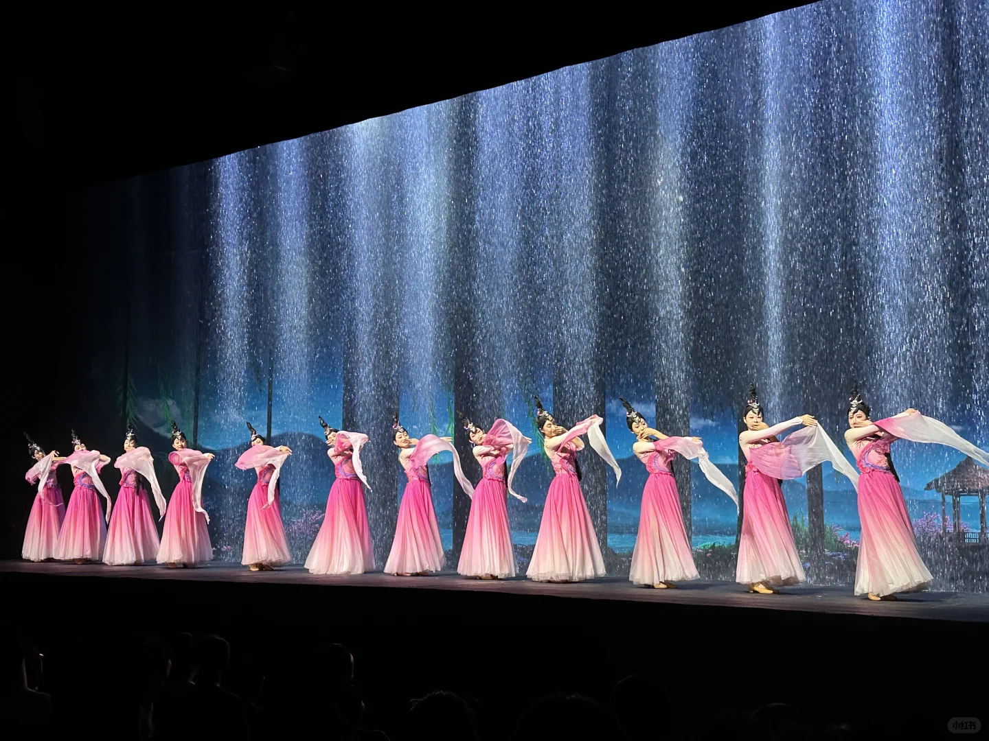 indoor theater with impressive stage setup and audience seating